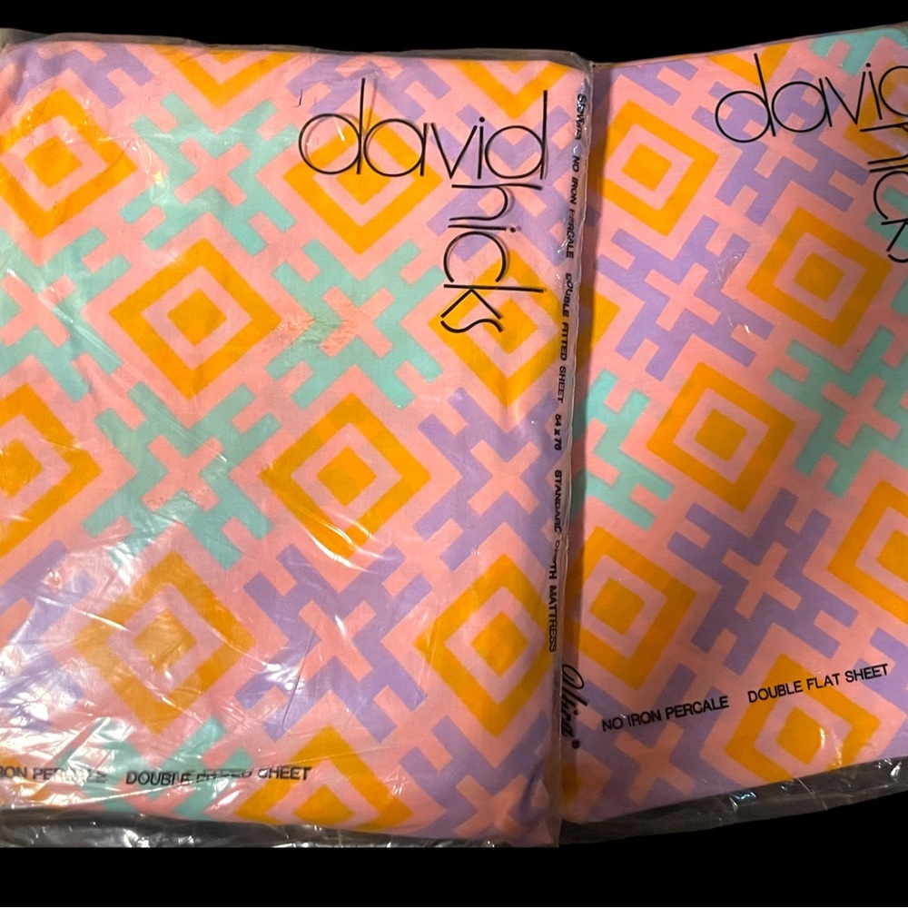 80’s vintage David Hicks sheet set